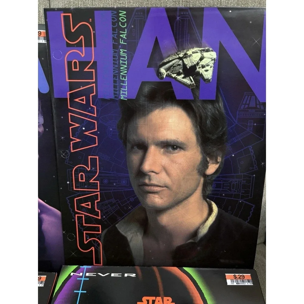 Vtg 1996 NOS Mead Star Wars 12x9 Portfolio School 4 Folder Lot read UNPUNCHED